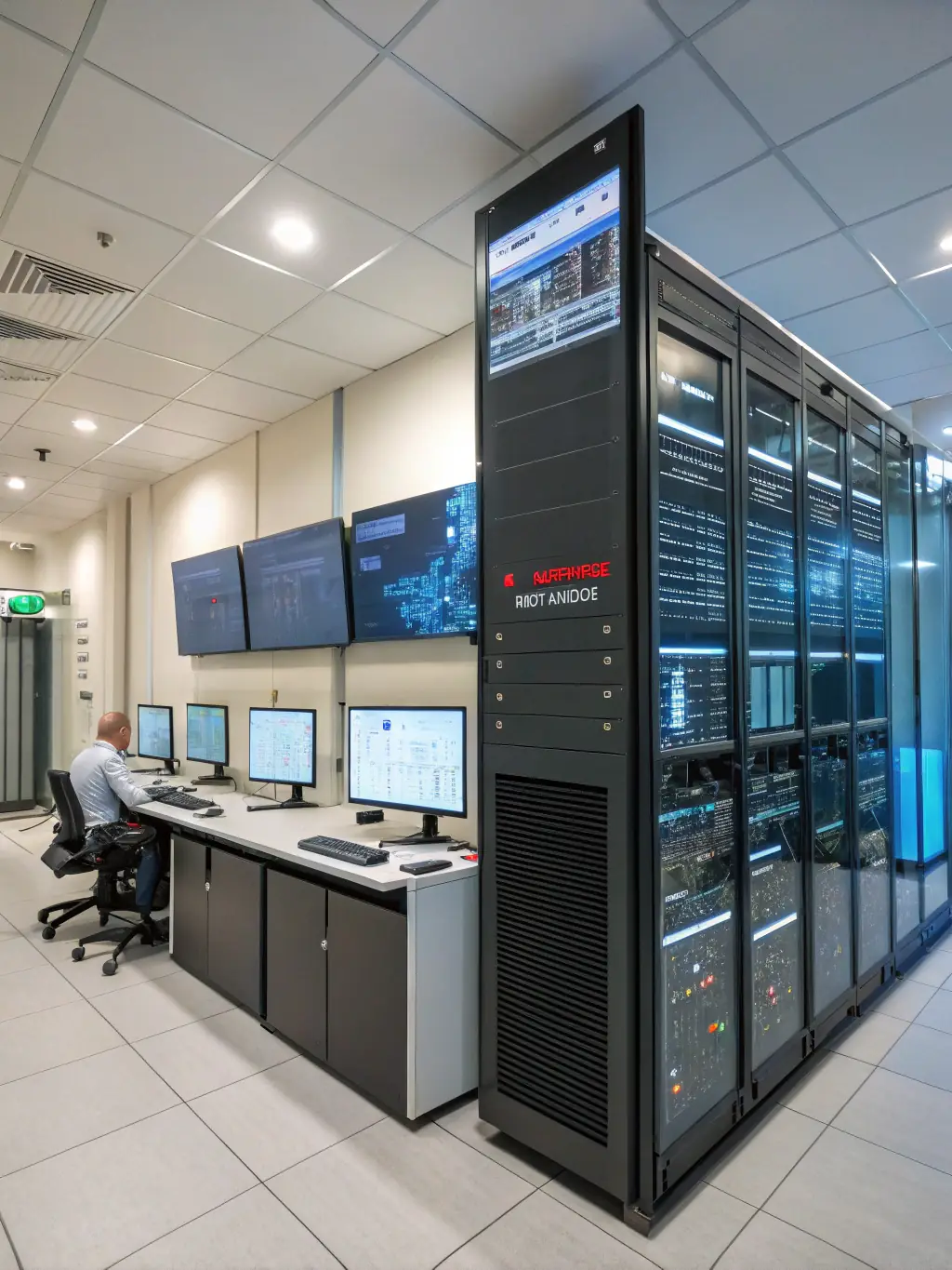 A network security diagram with firewalls and intrusion detection systems, illustrating the protection of cloud infrastructure against cyber threats, reflecting C3 Solutions' infrastructure security solutions.